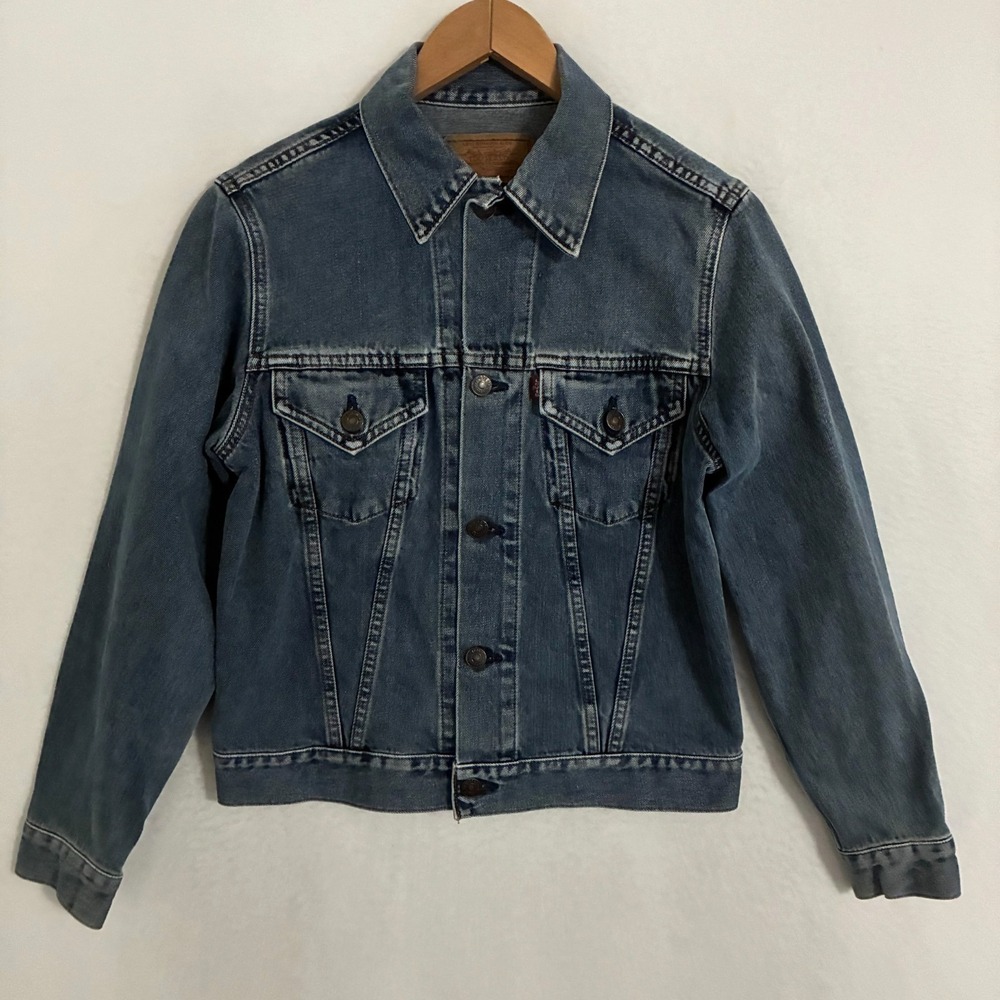 Vtg 90s‎ Levis Japan Made Denim Trucker Jacket Mens Size M Button J02 W7505